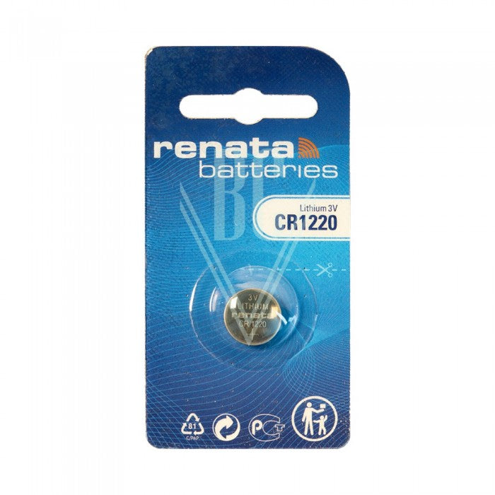 Renata Knopfzellenbatterie 1220 CR1220 3V, 1er Pack