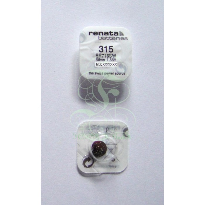Renata Uhrenbatterie 315 SR67 SR67SW SR716SW, 1er Pack