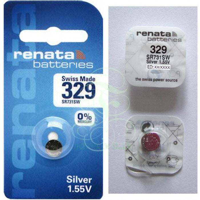 Renata Uhrenbatterie 329 SR731 SR731SW, 1er Pack