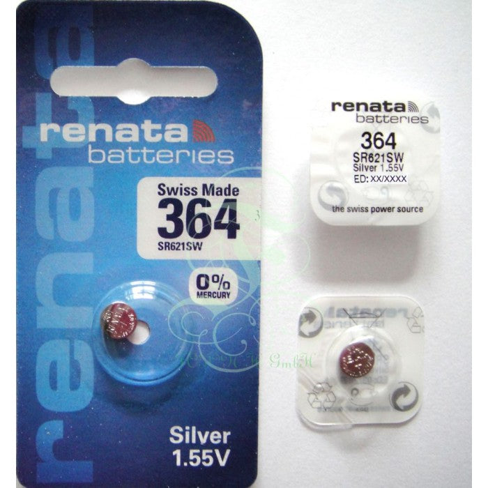 Pile Renata 364 SR60 SR621SW SG1 LR60, pack de 1