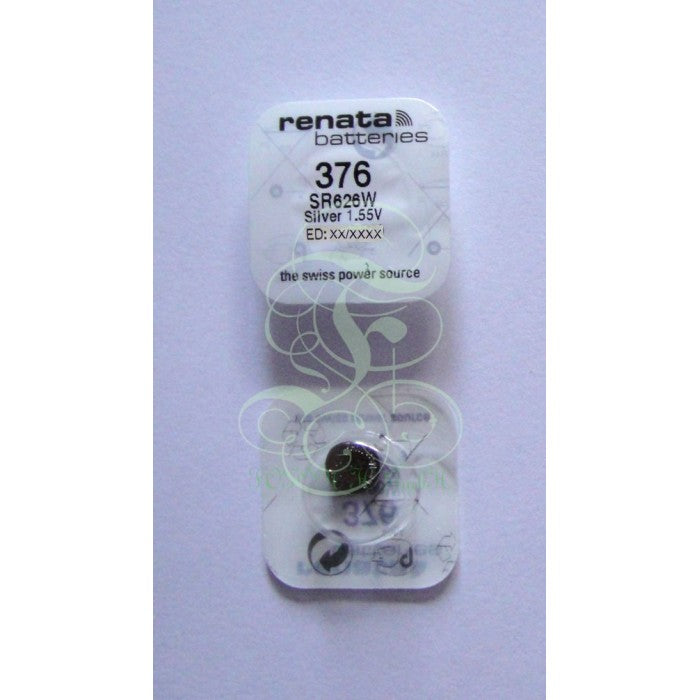 Renata Uhrenbatterie 376 SR66W SR626W SG4 LR66, 1er Pack