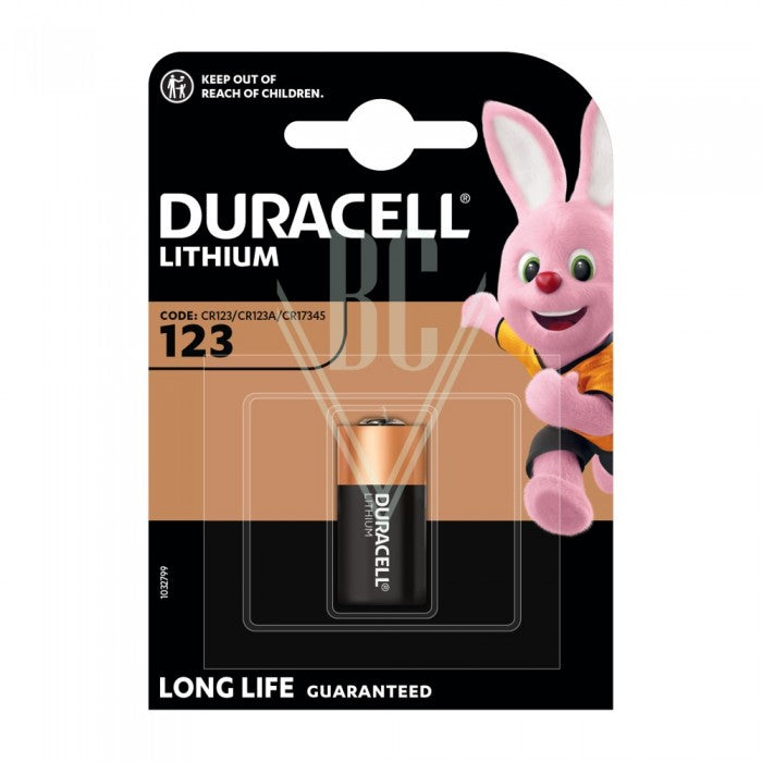 Pile photo Duracell CR123 CR17345 3V