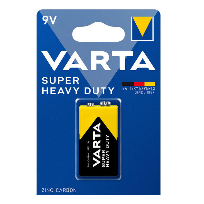 Pile Varta Super Heavy Duty 9V E-Block 6R61 2022, pack de 1