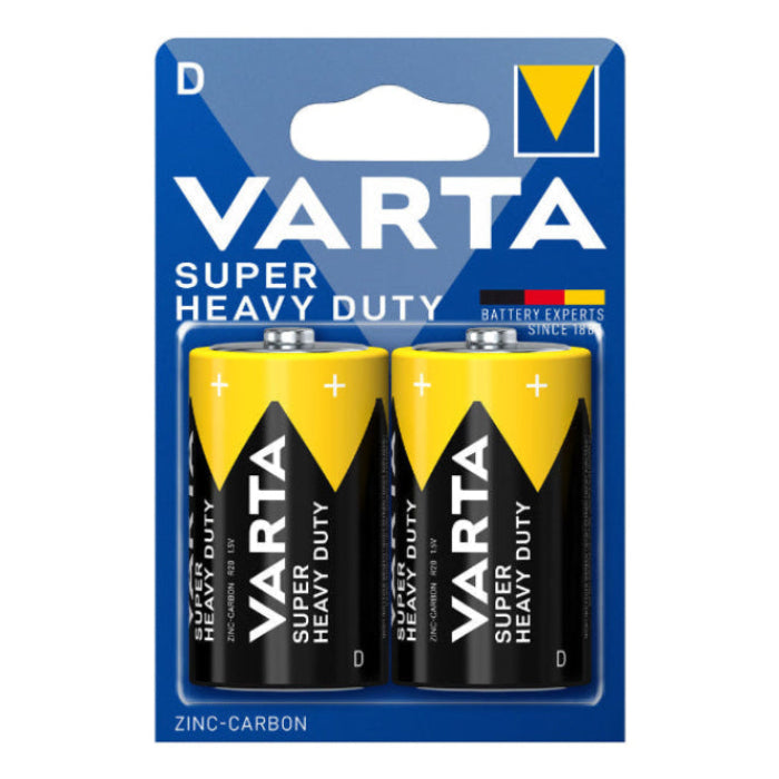 Varta Super Heavy Duty Batterie D Mono R20 2020, 2er Pack