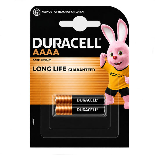 Pile Duracell AAAA Mini LR61 MX2500 1,5V, pack de 2