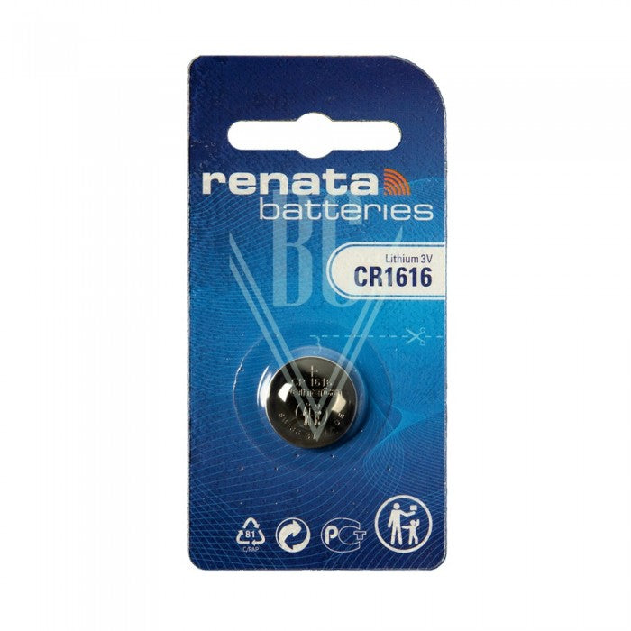 Renata Knopfzellenbatterie 1616 CR1616 3V, 1er Pack