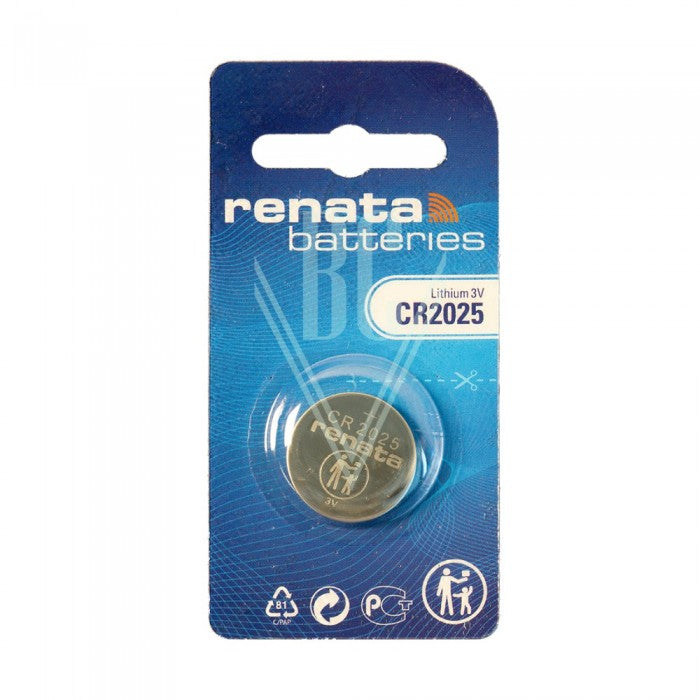 Renata Knopfzellenbatterie 2025 CR2025 3V, 1er Pack