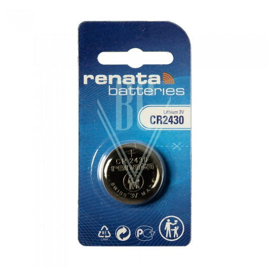 Renata Knopfzellenbatterie 2430 CR2430 3V, 1er Pack
