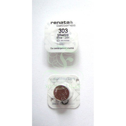Renata Uhrenbatterie 303 SR44SW SR1154SW SG13 LR44, 1er Pack