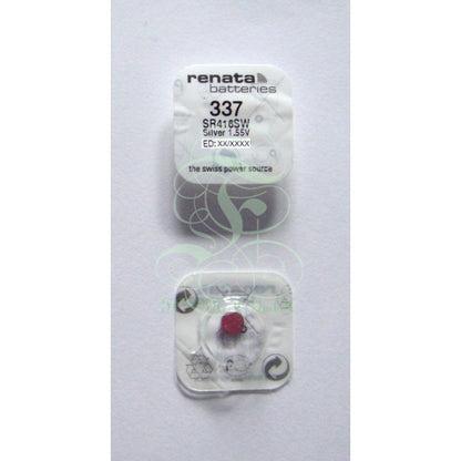 Renata Uhrenbatterie 337 SR416SW LR416, 1er Pack