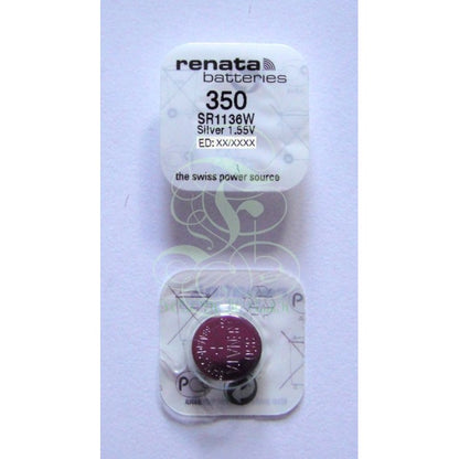 Renata Uhrenbatterie 350 SR42W SR1136W SR42, 1er Pack