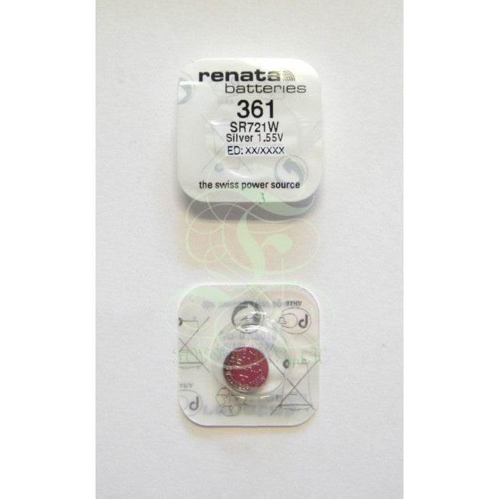 Renata Uhrenbatterie 361 SR58W SR721W SG11 LR58, 1er Pack
