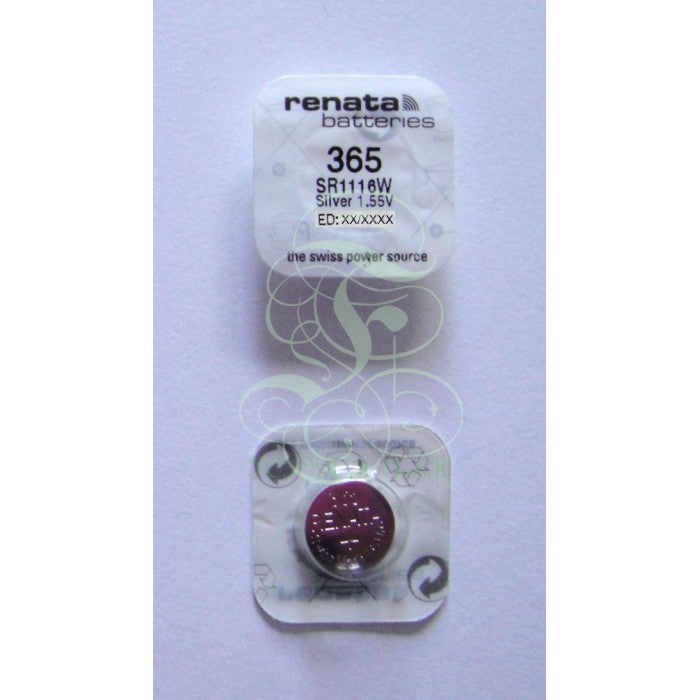 Renata Uhrenbatterie 365 SR1116W, 1er Pack