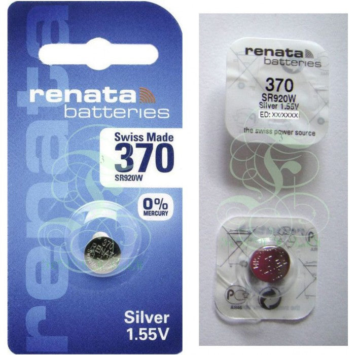 Renata Uhrenbatterie 370 SR69W SR920W SG6 LR69, 1er Pack
