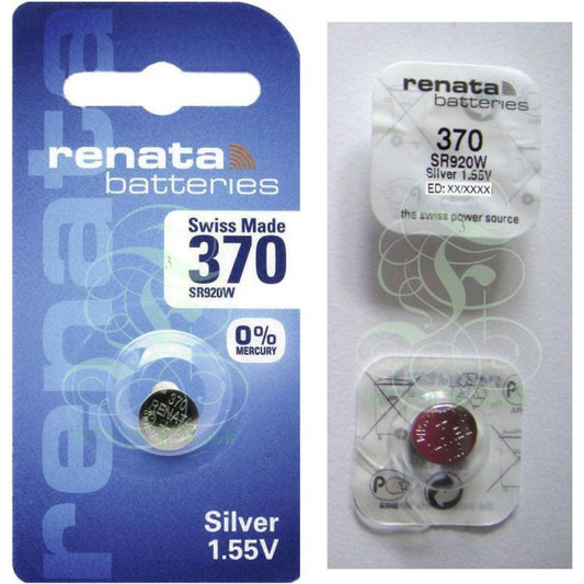 Renata Uhrenbatterie 370 SR69W SR920W SG6 LR69, 1er Pack