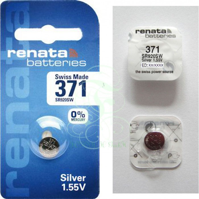 Renata Uhrenbatterie 371 SR69SW SR920SW SG6 LR69, 1er Pack