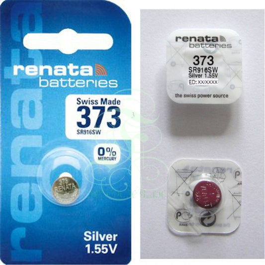 Renata Uhrenbatterie 373 SR68 SR68SW SR916SW, 1er Pack