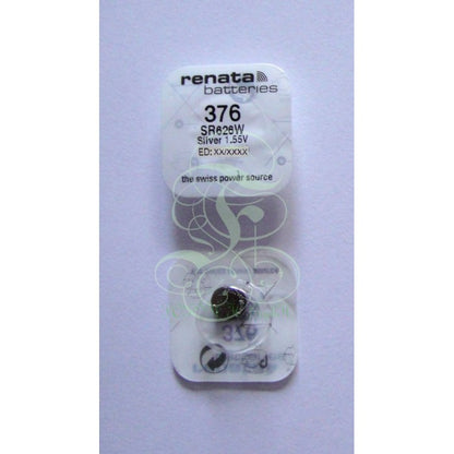 Renata Uhrenbatterie 376 SR66W SR626W SG4 LR66, 1er Pack