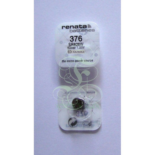 Renata Uhrenbatterie 376 SR66W SR626W SG4 LR66, 1er Pack