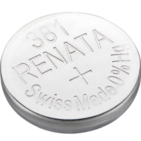 Renata Uhrenbatterie 381 SR55SW SR1120SW SG8 LR55, 1er Pack