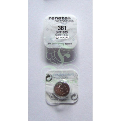 Renata pile bouton 381 SR55SW SR1120SW SG8 LR55, lot de 1