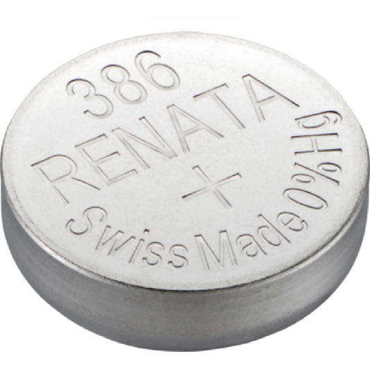Renata Uhrenbatterie 386 SR43W SR1142W SG12 LR43, 1er Pack
