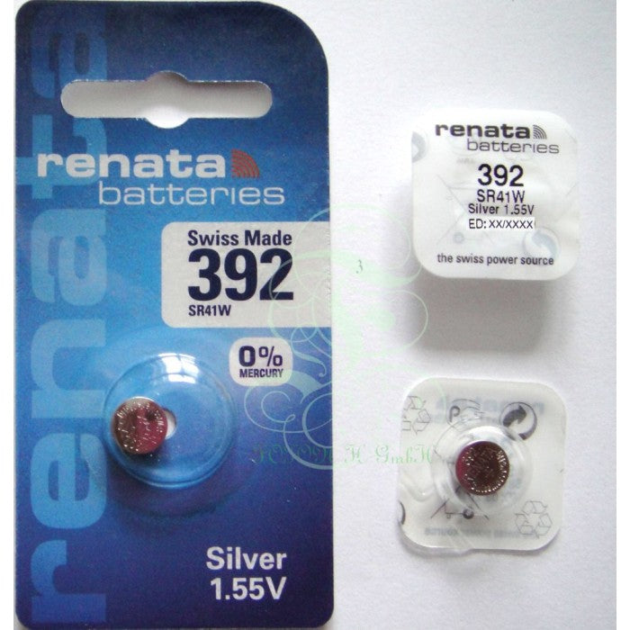 Pile Renata 392 SR41W SR736W SG3 LR41, lot de 1