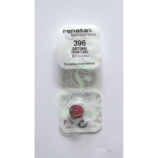 Renata Uhrenbatterie 396 SR59W SR726W SG2 LR59, 1er Pack