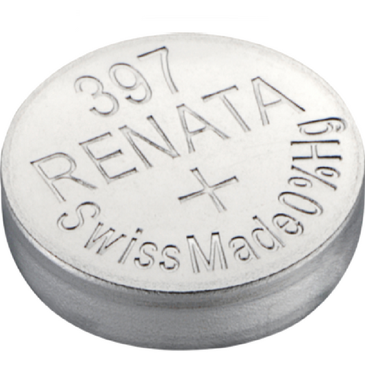 Renata Uhrenbatterie 397 SR59SW SR726SW SG2 LR59, 1er Pack