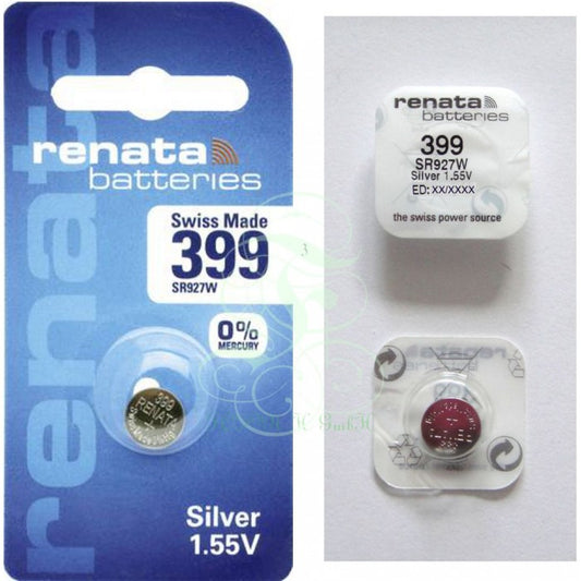 Renata Uhrenbatterie 399 SR57W SR927W SG7 LR57, 1er Pack