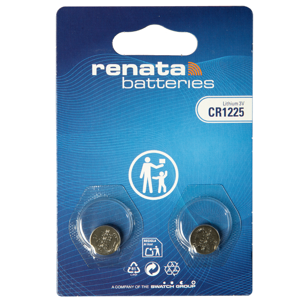 Renata Knopfzellenbatterie 1225 CR1225 3V, 2er Pack