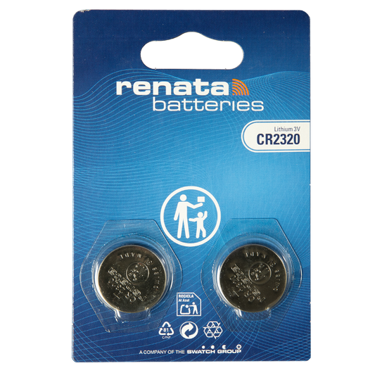Renata Coin Cell Battery 2320 CR2320 3V, 2-Pack