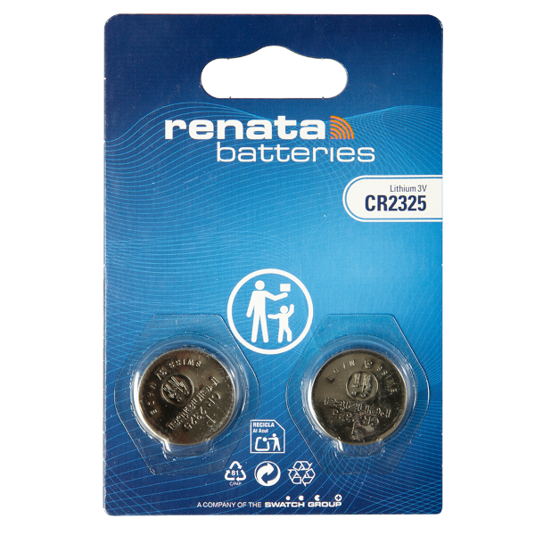Renata Knopfzellenbatterie 2325 CR2325 3V, 2er Pack