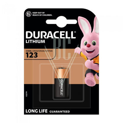 Pile photo Duracell CR123 CR17345 3V