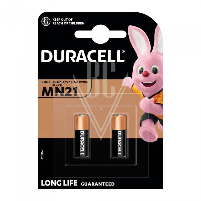 Duracell Batterie MN21 LR23 23A 3LR50 12V, 2er Pack