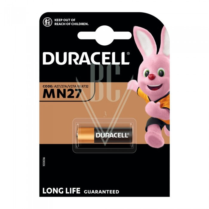 Pile Duracell MN27 LR27 8LR732 12V, pack de 1