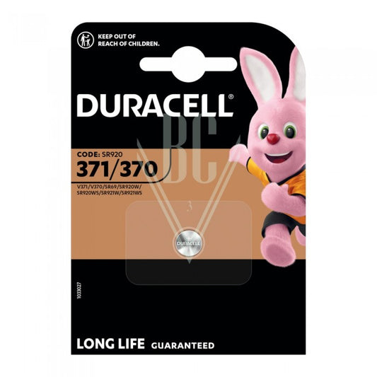 Pile bouton Duracell 371/370 SR69 SR920 SG6 LR69, lot de 1