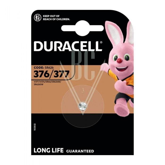 Duracell Uhrenbatterie 376/377 SR66 SR626SW SG4 LR66, 1er Pack