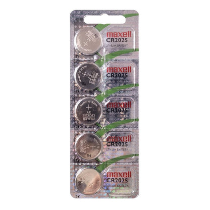 Maxell Knopfzellenbatterie 2025 CR2025 3V, 5er Pack