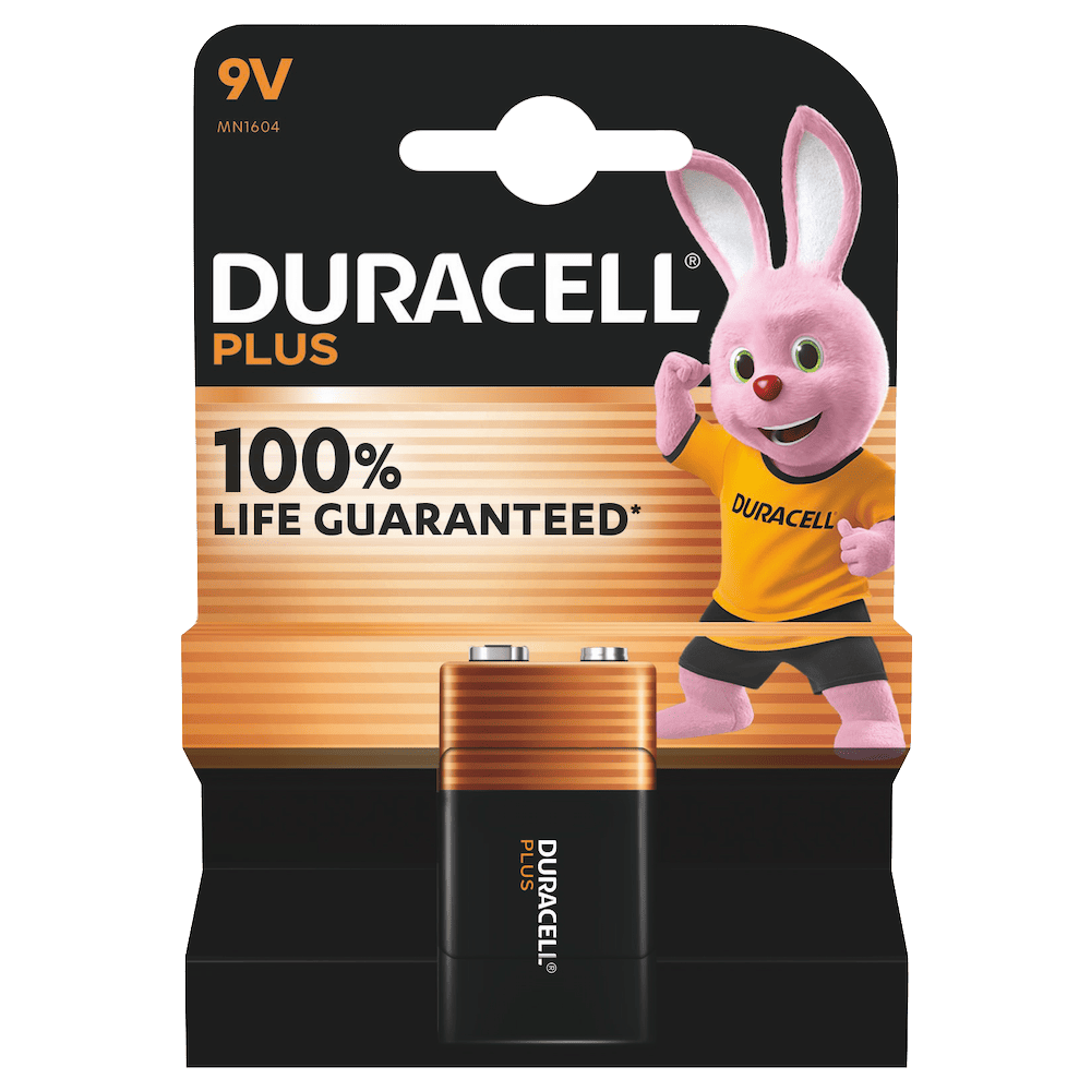 Duracell Plus Batterie 9V E-Block 6LR61 MN1604