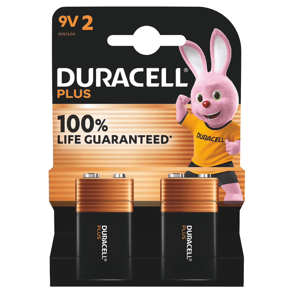 Duracell Plus Batterie 9V E-Block 6LR61 MN1604
